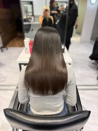 ロング カラー パーマ ヘアアレンジ 暖色💖ツヤ髪💖 masae🌼のヘアスタイル