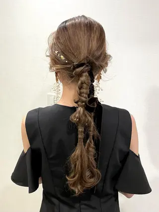 ロング ヘアアレンジ ヘアセット ✴︎Mai✴︎銀座のヘアスタイル