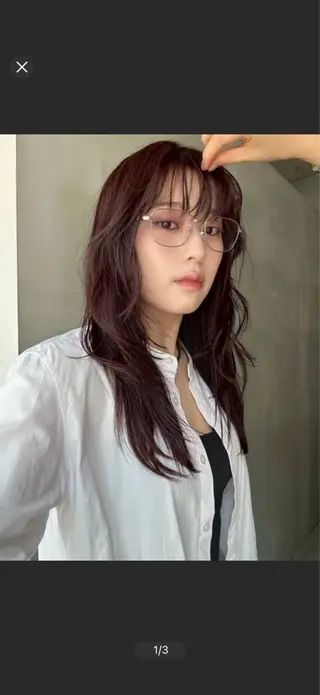 ロング カラー 野口 和真のヘアスタイル