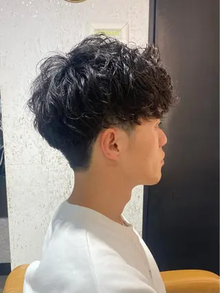 メンズ レイヤー🤍 ベージュ🤍 聖奈のヘアスタイル