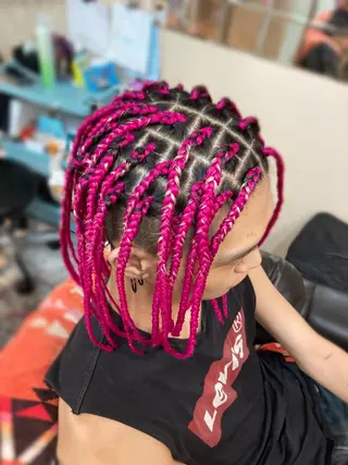 ミディアム 髪に魔法をかける🪄 💖💫編み込みヘアのヘアスタイル
