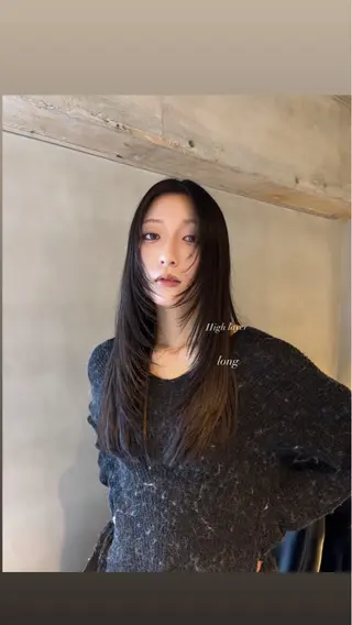 ロング 表参道レイヤー Kinoのヘアスタイル