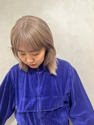 ミディアム カラー 🦮shiori アイドルオタク🦮のヘアスタイル