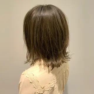 ミディアム カラー 鳥越 一希のヘアスタイル