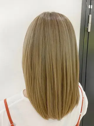 ロング カラー 予約 停止のヘアスタイル