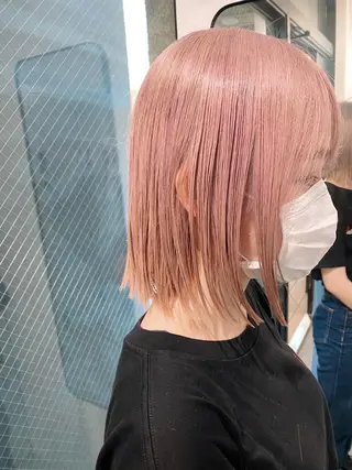 ミディアム カラー ヨシモトリョウ 髪質改善/美髪のヘアスタイル