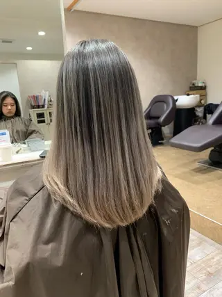 セミロング カラー オーナースタイリスト 宗正淳志のヘアスタイル