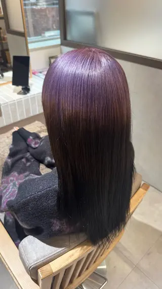 ロング カラー い な み ま なのヘアスタイル