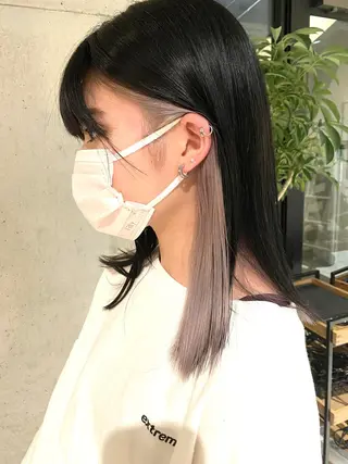 ミディアム カラー opus 店長大和 レイヤー/赤み消しのヘアスタイル