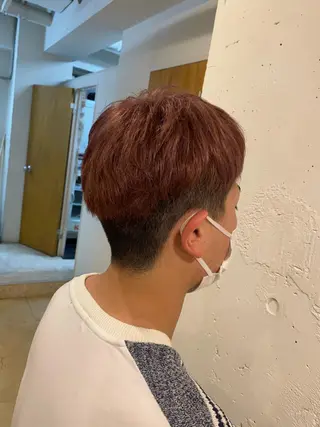 ショート カラー ヘアアレンジ 安澤 彩奈のヘアスタイル