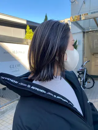 ショート カラー アイブロウ レイヤー🌟艶カラー 🕊まやのヘアスタイル