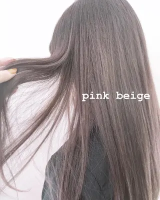 ロング カラー ヘアアレンジ シアーベージュニスト 🥣大石亜里紗のヘアスタイル