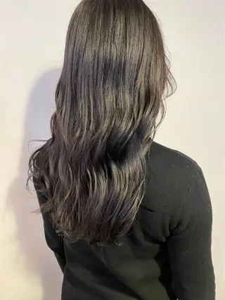 ロング カラー 福井 采未のヘアスタイル