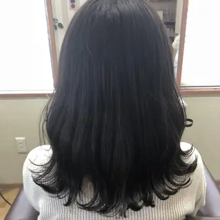 セミロング カラー 大石 陽菜のヘアスタイル
