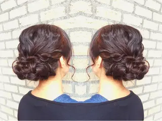 セミロング ヘアアレンジ 菊池 栄里奈のヘアスタイル