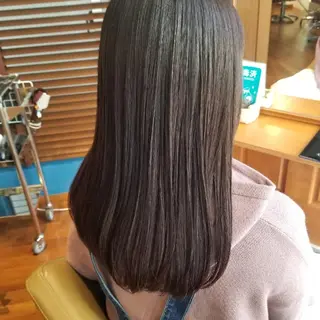 セミロング ツヤ髪専門美容師✨️ ナカノユウキのヘアスタイル