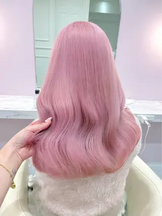 ロング カラー ハイトーンカラー💞 くるみ🎀のヘアスタイル