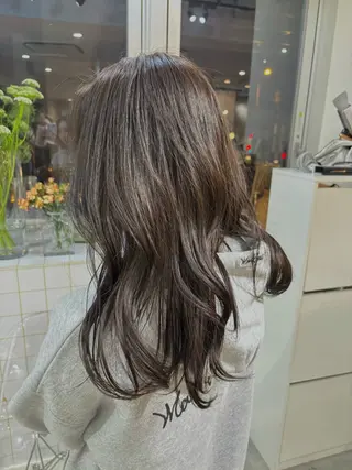 カラー 🖤海外風デザイン カラー🖤/りんのヘアスタイル