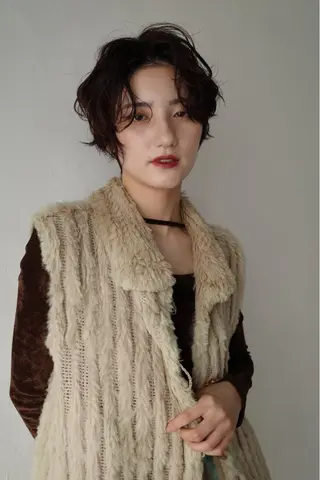 ショート 山田 綾乃/メンズカットのヘアスタイル