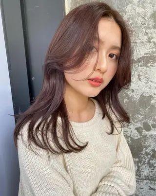 ロング カラー Pia ツボイ ケイタのヘアスタイル