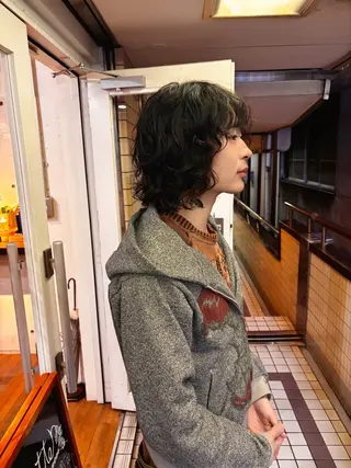 ミディアム パーマ メンズ kaito パーマ募集！🔵のヘアスタイル