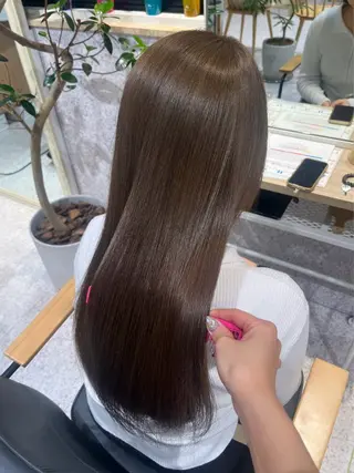 ロング カラー 髪質改善&艶カラー/ ほんだあみ (♡)のヘアスタイル