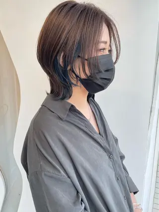 ミディアム 🐺高椋 海/ウルフ/レイヤーのヘアスタイル