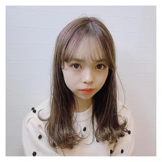 ミディアム カラー 元重 宣博のヘアスタイル