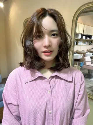 ミディアム カットモデル募集🤍 🐇anzuのヘアスタイル