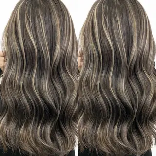ミディアム カラー タナカ タクヤのヘアスタイル