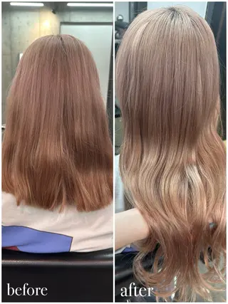 ロング エクステ🌟カラー 🌟エリア最安値🌟のヘアスタイル
