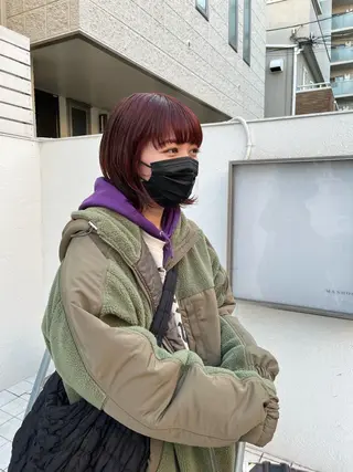 ミディアム カラー eri kinjoのヘアスタイル