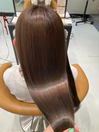 ロング ⭐️吉田萌⭐️ 髪質改善カラー⭐️のヘアスタイル