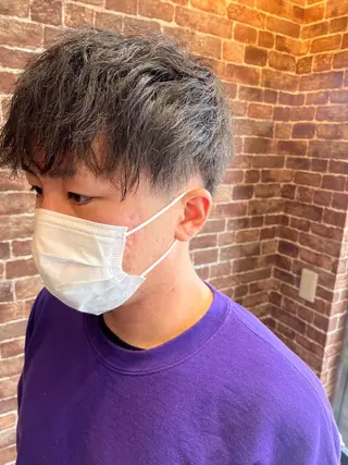 ミディアム カラー パーマ ヘアアレンジ メンズ キッズ ネイル マツエク・マツパ アイブロウ 久木原 ゆりのヘアスタイル