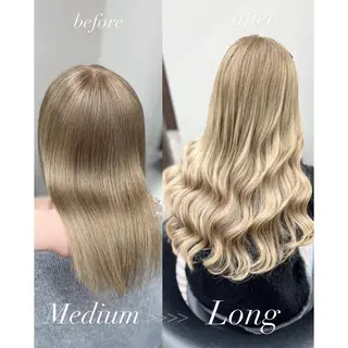 ロング emmie by  moremuu所属・ハイトーンエクステ/ 韓国ヘア/AIRIのヘアスタイル