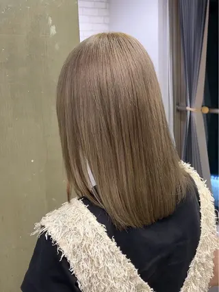 ミディアム カラー パーマ/ハイトーン /吉田眞のヘアスタイル