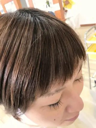ショート Snaly カラー特化ページのヘアスタイル