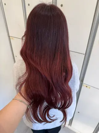 ロング カラー ブリーチなしwカラー /艶カラー/oukaのヘアスタイル