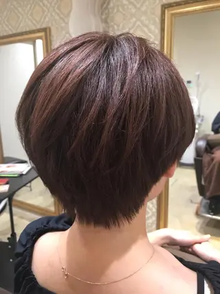 ショート カラー アザマ　ヤスカツ _rosso 川口のヘアスタイル