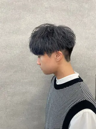 ショート カラー パーマ メンズ 新世代パーマ⚡️ の達人トモ⚡️のヘアスタイル