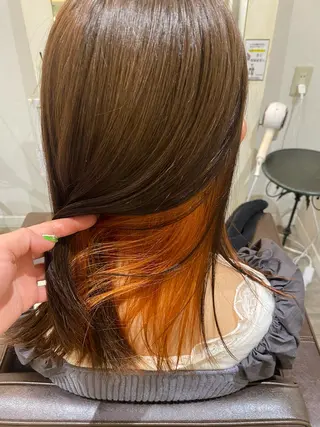 セミロング 前橋 姫奈のヘアスタイル