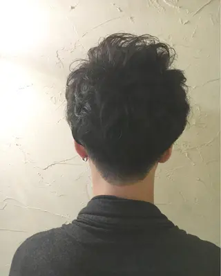 ショート パーマ メンズ LoRE hair 四条河原町 西尾友里のヘアスタイル