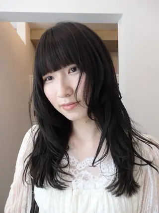 ロング 彩葉/ブリーチ/ カットモデル栄・伏見のヘアスタイル