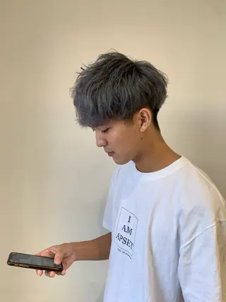 ショート カラー メンズ 🌱脱白髪染め特化 🌱岡田将英のヘアスタイル