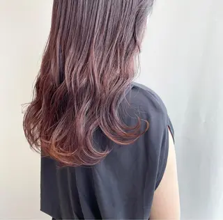 ロング カラー 山口 莉奈のヘアスタイル