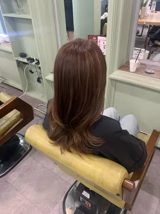 カラー ♡roa/韓国ヘア/ 似合わせカット🧸のヘアスタイル