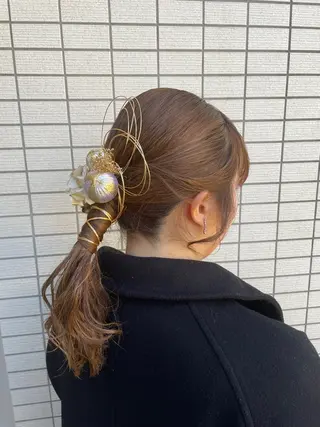 ヘアアレンジ 艶カラー/暖色カラー RENAのヘアスタイル