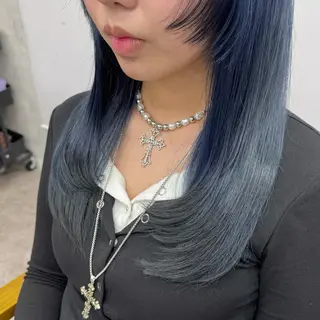 セミロング カラー JUNSHIN🦋 ヘアセット／カラーのヘアスタイル