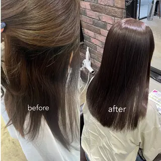 ロング パーマ Glimpseあやね 🎀大濠/髪質改善のヘアスタイル