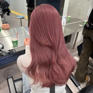 ロング カラー ミルクティーベージュ /sara💛のヘアスタイル